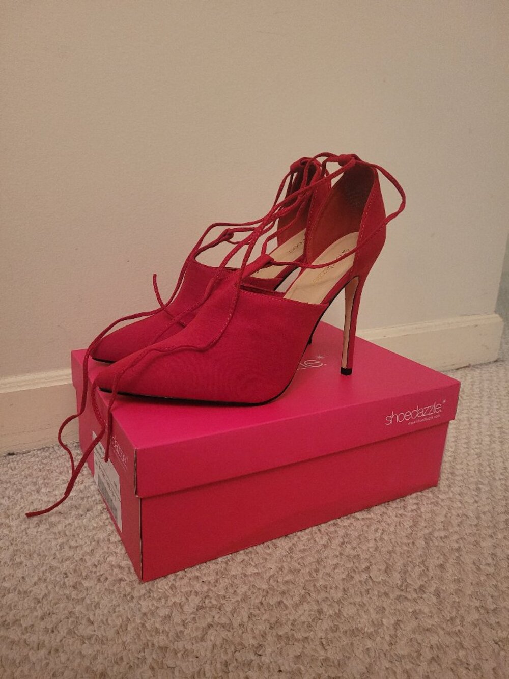 NWOT Shoe Dazzle Lottie Red Pumps, size 11